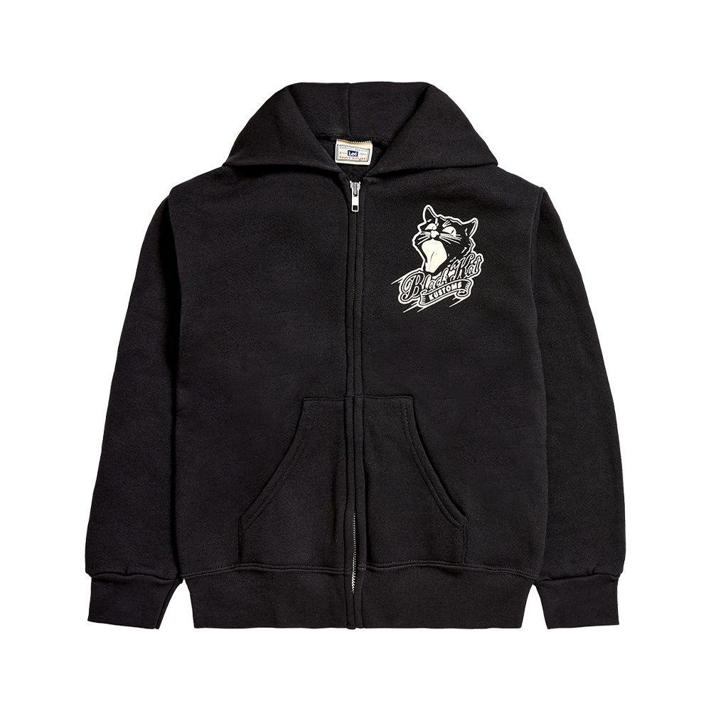 Black Kat Kustoms Youth Hoodie Front