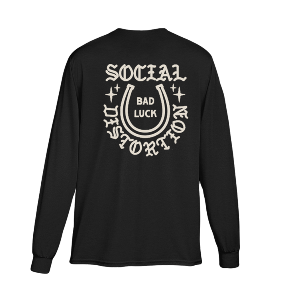 Bad Luck Horseshoe Long Sleeve Back