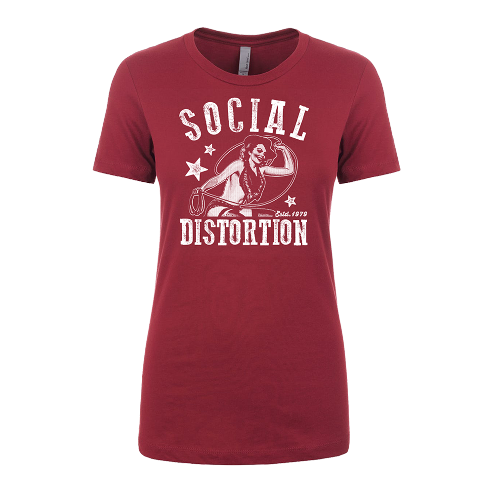 Red Cowgirl Women's T-Shirt - Social Distortion Official Store