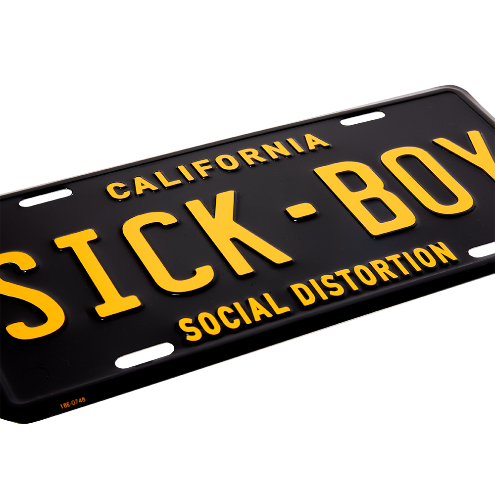 Sick Boy License Plate Detail