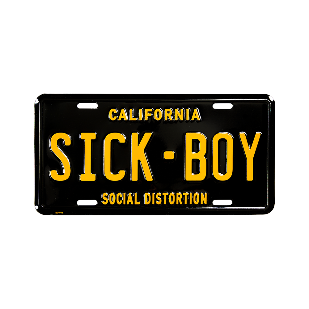 Sick Boy License Plate