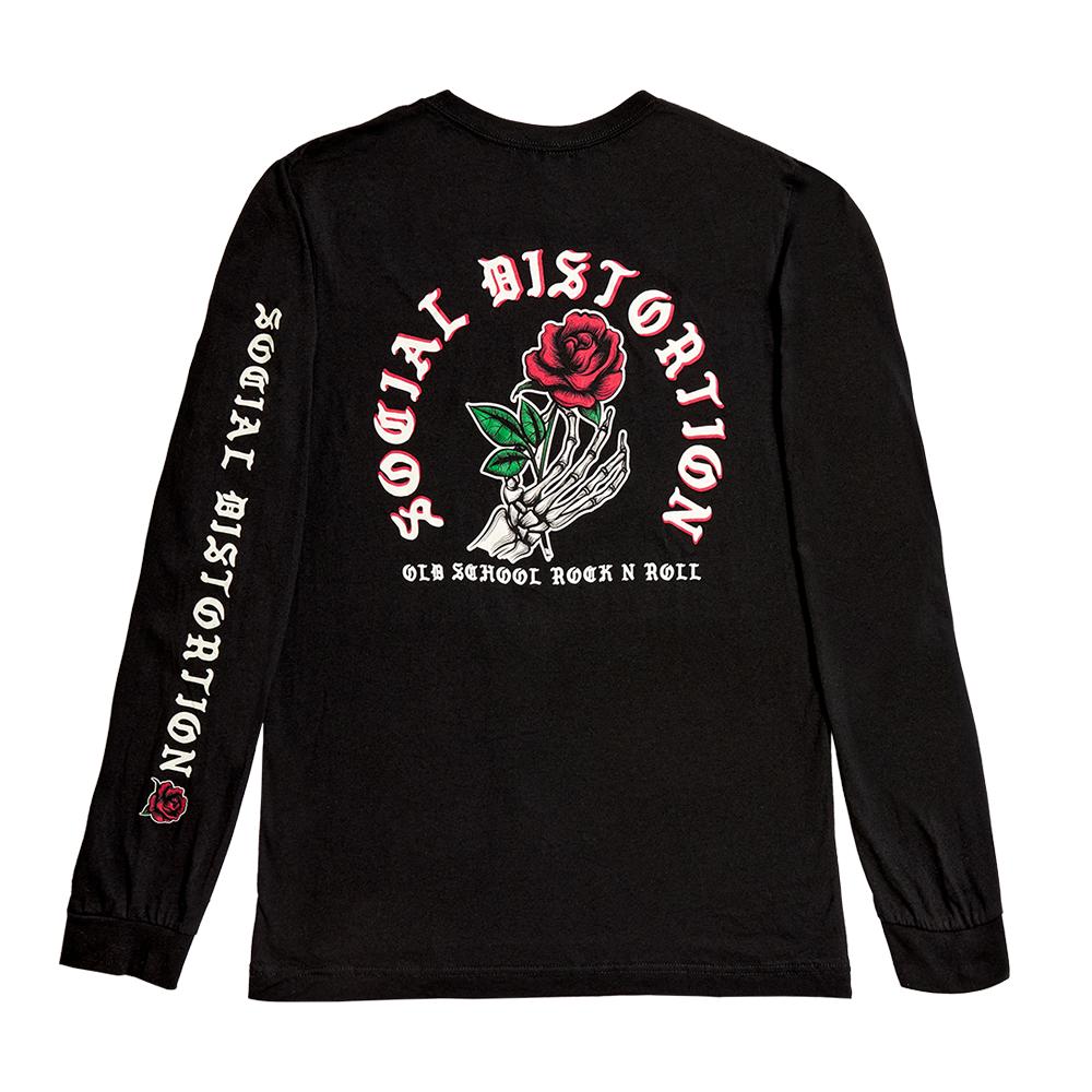 Skelly Rose Long Sleeve Back